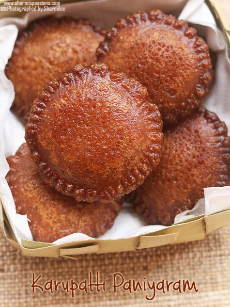 karupatti paniyaram recipe.karupatti sweet paniyaram using palm jaggery.chettinad karupatti paniyaram recipe with step by step pictures.