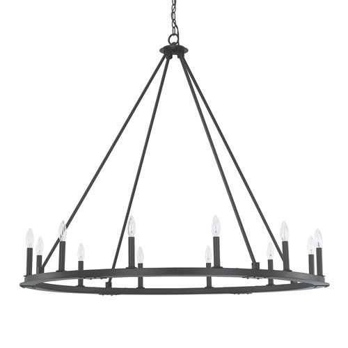 Pearson 24 light Black Iron Chandelier Pearson 24 light Black Iron Chandelier