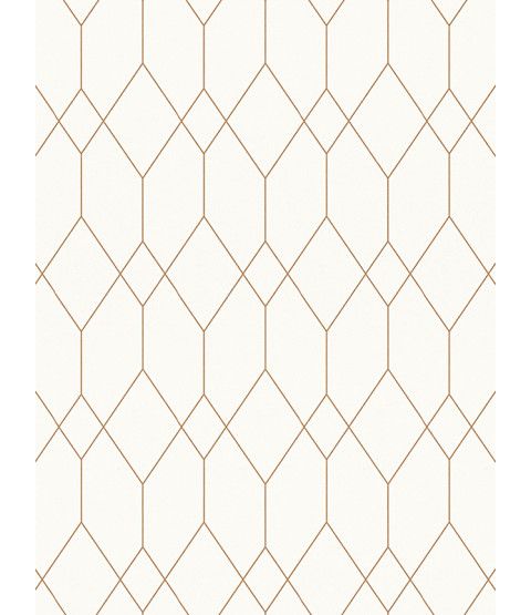Geometric Diamond Wallpaper White Copper Esprit 32792 1 In 2020
