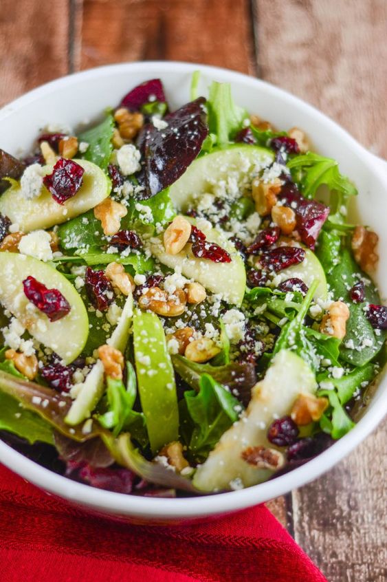 Apple Walnut Cranberry Salad