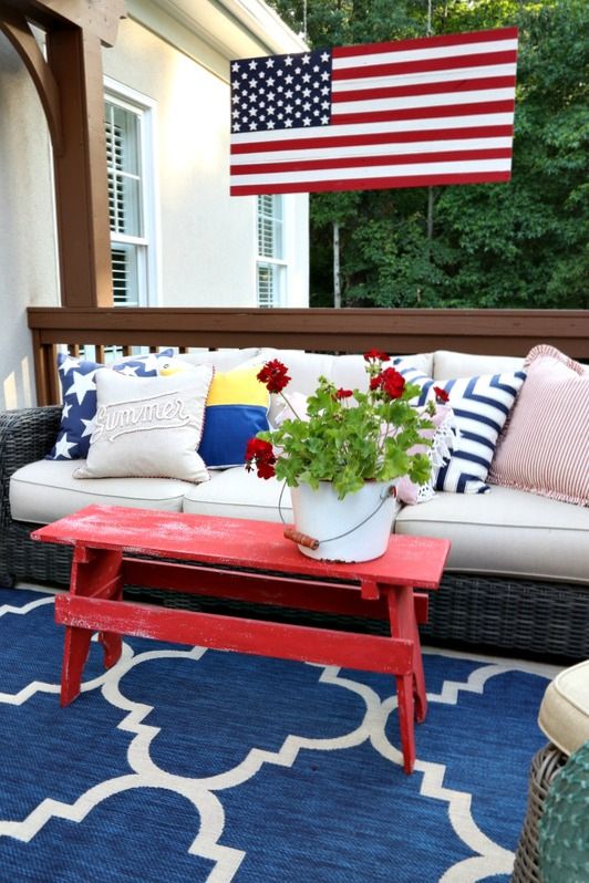 Classy Patriotic Decor Ideas On Our Patio Decor Patriotic