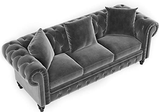Pin On Tygged Pin On Tygged, Gray Chesterfield Sleeper Sofa