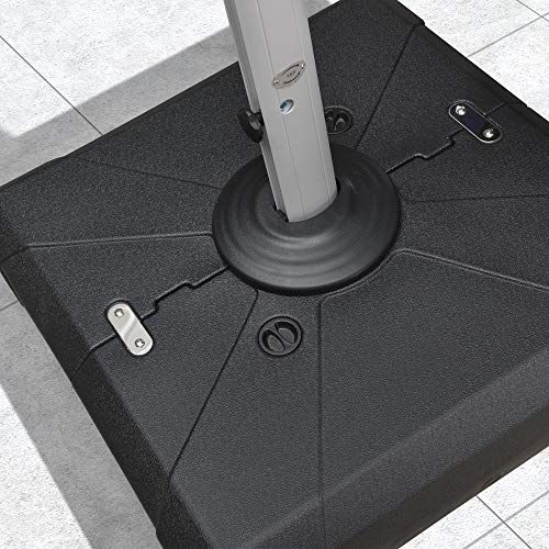 Purple Leaf Offset Patio Umbrella Base Sand Water Filled Square 36 6 X Bases Purple Leaf Offset Patio Umbrella Base, Purple Leaf Offset Patio Umbrella Base In Ground