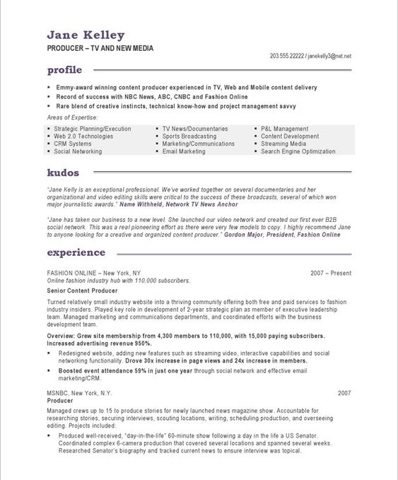 contracted communication strategist/video producer/copywriter Resume