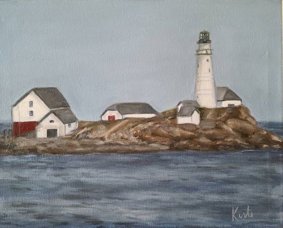 Original Art Airbrush/Oil Painting, measuring: 50.8W x 40.64H x 1.91D cm, by: Kirti Patel (). Styles: Realism, Fine Art. Subject: Landscape. Keywords: Landscape, Lighthouse Painting, Lighthouse, New England, Red White Blue, Boston, Architecture, Painting, Seascape, Oil Painting, Cape Cod, Massachusetts. This Airbrush/Oil Painting is one of a kind and once sold will no longer be available to purchase. Buy art at Saatchi Art.
