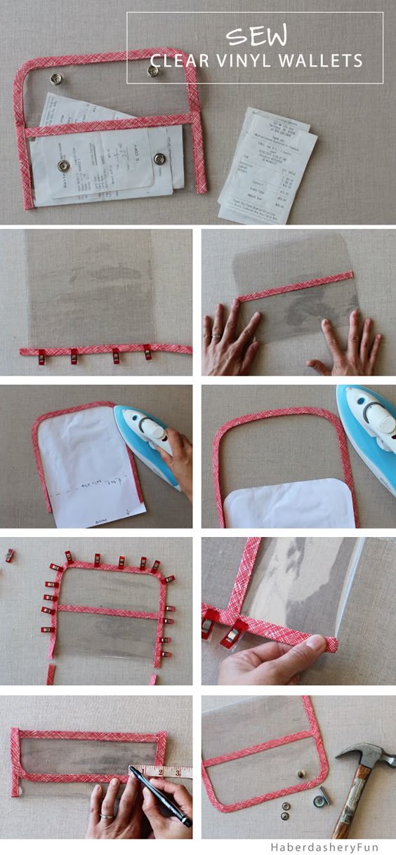 Sew Clear Vinyl Wallets | Haberdashery Fun