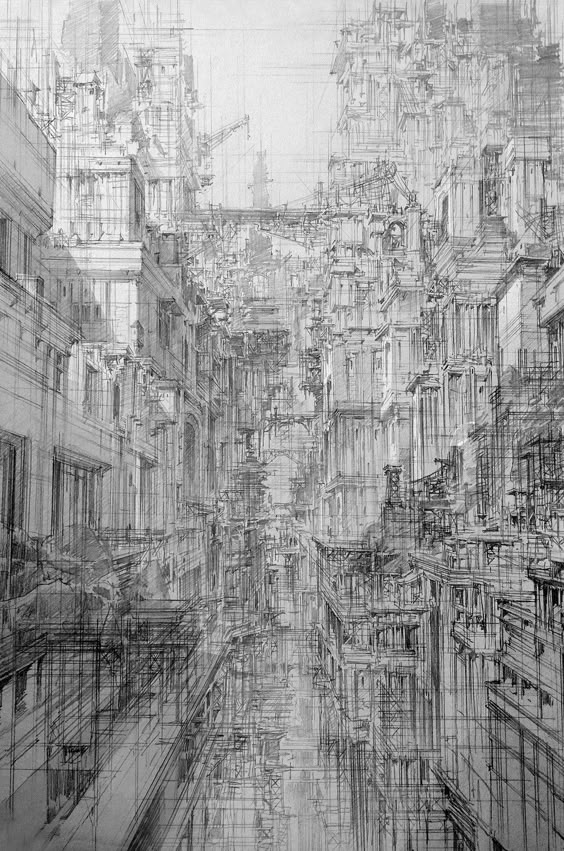Infinite Cities Take Shape in Imagined Architectural Drawings by JaeCheol Park | Colossal