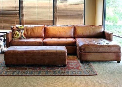 Tan Leather Sectional Cool Light Brown Of Best Sectiona Sofá De Couro Marrom Com Chaise Longue Tan Leather Sectional, Medium Brown Leather Sectional Sofa