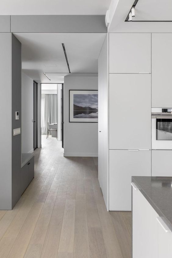 This Grey Monochromatic Apartment Interior Was Inspired By Trips To The Arctic