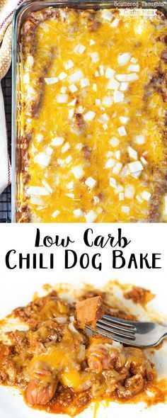 Low Carb Chili Dog Casserole
