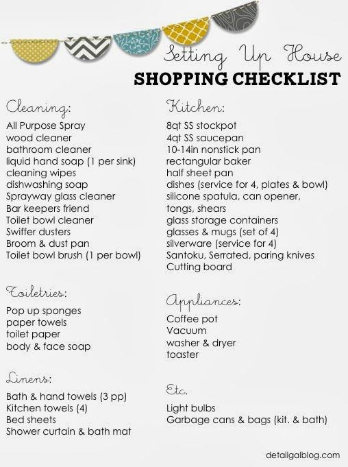 wwwdetailgal Setting Up House Checklist Kitchen, Cleaning - office supply checklist template wwwdetailgal Setting Up House Checklist Kitchen, Cleaning - office supply checklist template