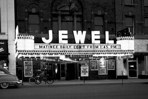 One of two local movie theaters in Mt. Cemens, Michigan.