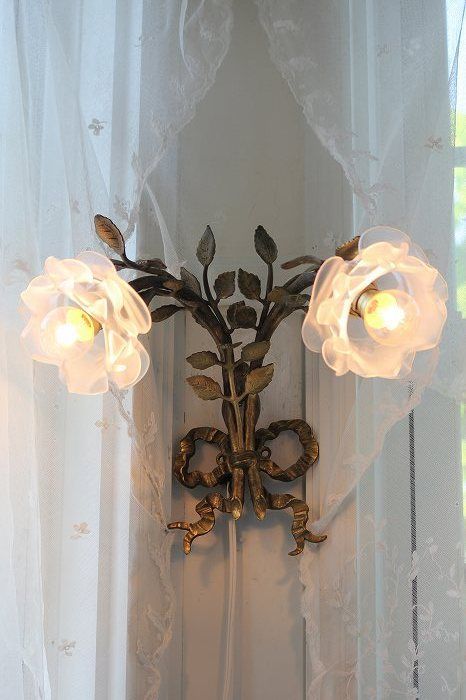 Must have for me...TWO sconces on each side of my newly shabby chic-decorated…