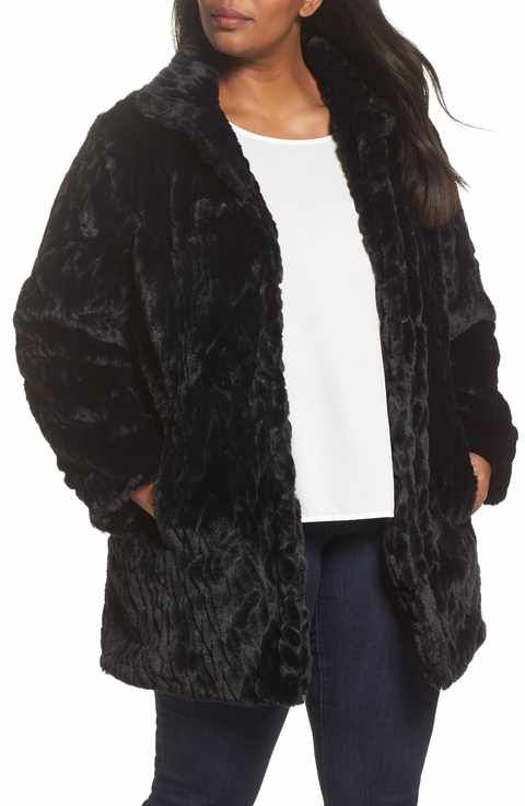 Dorothy Perkins Faux Fur Coat Plus Size Winter Dorothy Perkins Faux Fur Coat Plus, Womens Black Faux Fur Coat Dorothy Perkins