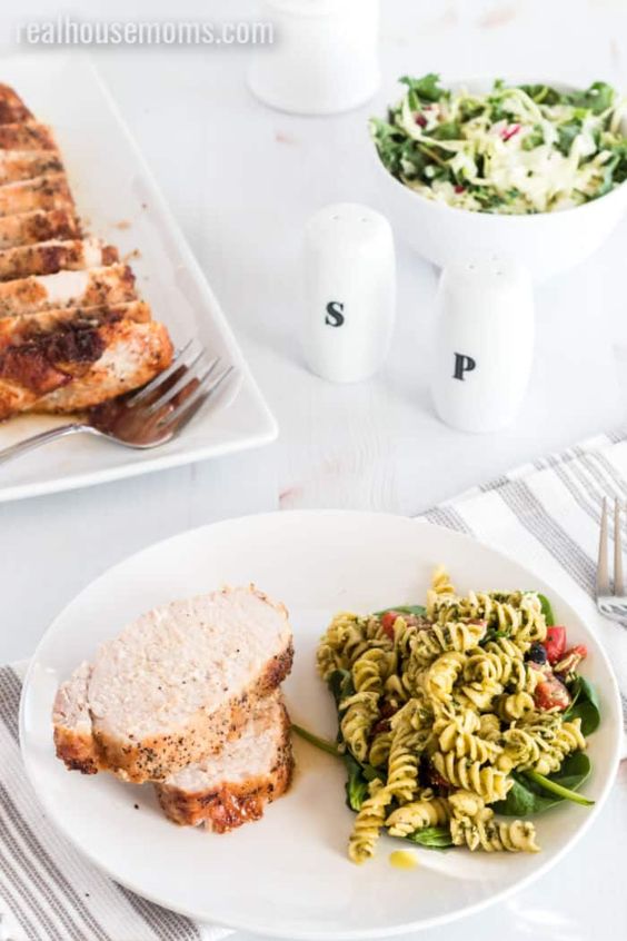 Perfectly Moist Pork Loin is the ULTIMATE "set it and forget it" recipe! It\'s easy to prep, easy to cook, tastes delicious & your house will smell amazing!!