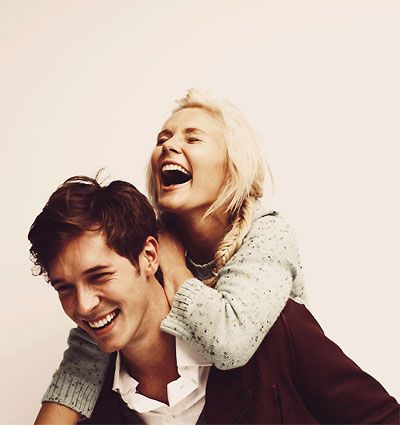 Clare Bowen & Sam Palladio - Nashville but seriously they are Camryn and Andrew from The Edge of Never for me!!