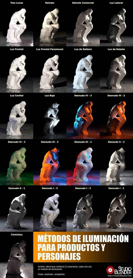 sculpture ights and shadows reference