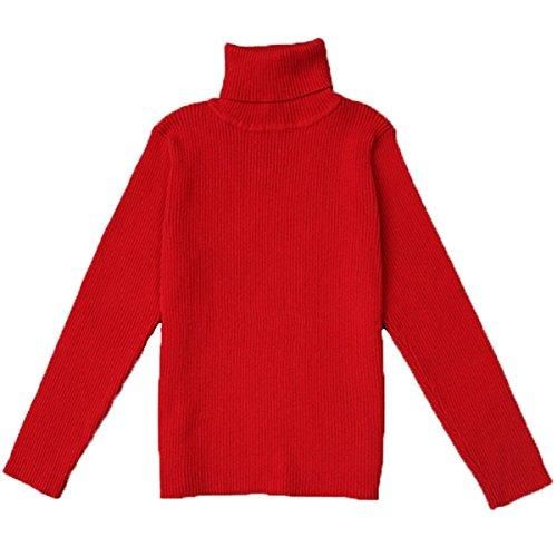 Little Baby Turtleneck Long Sleeve Sweater Basic Solid Fine Knit Warm Sweatshirt Pullover Base Tops