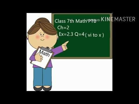 Q4 Vi To X Ex2 3 Class 7th Youtube Math Youtube Student Q4 Vi To X Ex2 3 Class 7th Youtube Math Youtube Student