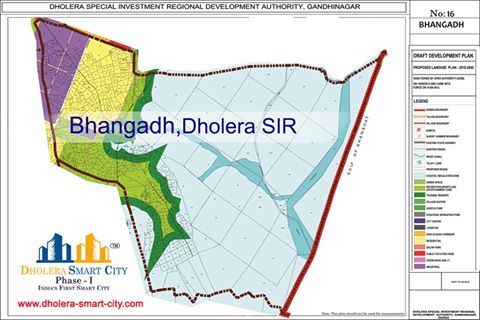 Map of BHANGADH, Dholera SIR. \u202a#\u200eDholera\u202c \u202a#\u200eDholeraSIR\u202c \u202a#\u200eDholeraSmartCity\u202c \u202a#\u200eGujarat