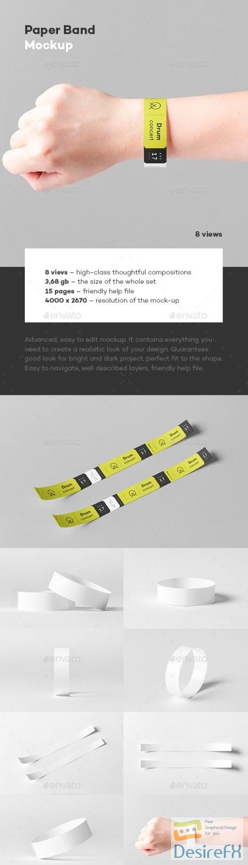 Download Download Paper Band Mock Up 22171849 Desirefx Com Mocking Band Mockup