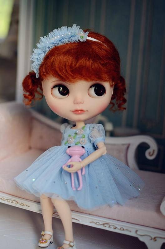 【Tii】Rabbit dress outfit 12/" 1//6 doll Blythe//Pullip//azone Clothes Handmade girl