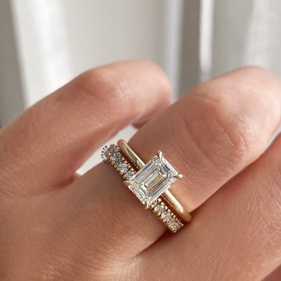 2.5 Carat Emerald Cut Colorless Moissanite Engagement Ring, Ring Set, Solitaire Ring, Wedding Ring, 14K Solid Yellow Gold Emerald Cut Ring * Ring Description and specifications * Main Stone: Moissanite/Lab Diamond Main Stone Shape: Emerald Cut Main Stone Weight: 2.5 CT (Approx) Band Stone: Moissanite/Lab Diamond * Customized your desired jewelry with us * ● DelicateJewelShop happily accepts customized or personalized orders from our customers. ● We can make jewelry in 10K, 14K, 18K Gold. ● We ca