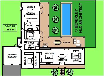 L Shaped House Plans With Pool Various Size Architect Designed L Shaped House Plans Pool House Plans L Shaped House