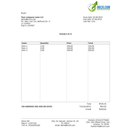 html invoice example Invoice Pinterest Invoice example - custom invoice software html invoice example Invoice Pinterest Invoice example - custom invoice software
