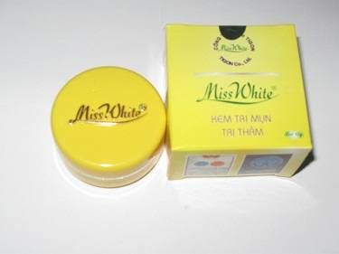 công dụng kem trị mụn miss white