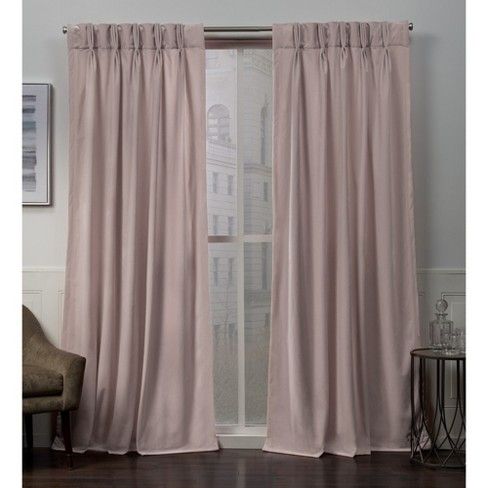 Velvet Heavyweight Pinch Pleat Top Curtain Panel Pair Exclusive Home Pleated Curtains Velvet Heavyweight Pinch Pleat Top, Curtain Panel Pair