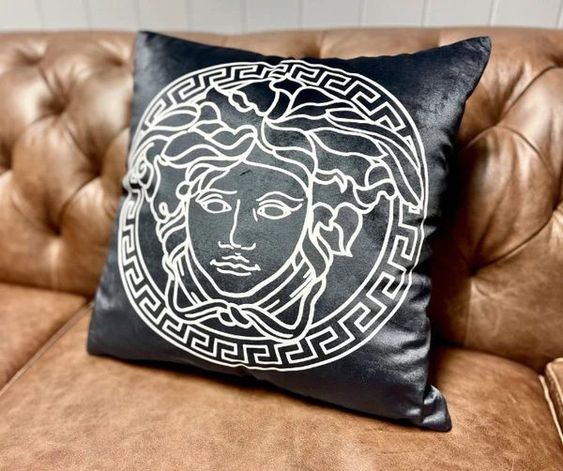 Versace Cushion Black & White