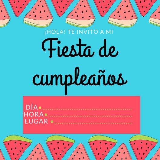 invitaciones de cumpleaños