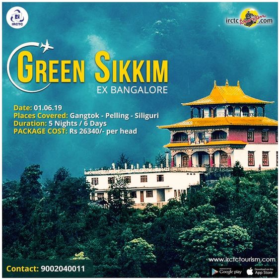 #Sikkim is one of the most enchanting destinations in the country. It is adorned with spectacular landscapes, flora and fauna and is home to third highest peak of the world Kanchenjunga. Tourists visit Pelling, Gangtok and Siliguri. The 5 nights and 6 days package provides accommodation, meals and travel insurance. Visit: https://irctctourism.com #tourism #irctc #indianrailways #airtourism #travel #airtravel #booking #booktickets #incredibleindia #travelholic #travelguide #tourpackage