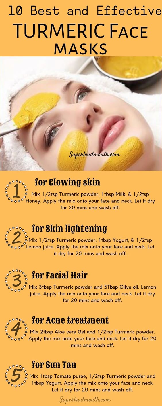 Diy turmeric face masks for all skin problems