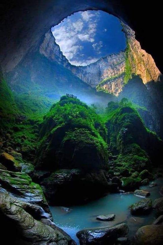 The Heavenly Well (xiaozhai tiankeng), the deepest sink in the world in China — Steemit