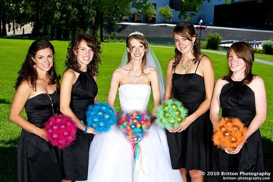 Christmas Bulb Ornament Bouquet http://offbeatbride.ning.com/profile/rainbowday by Mathea1, via Flickr