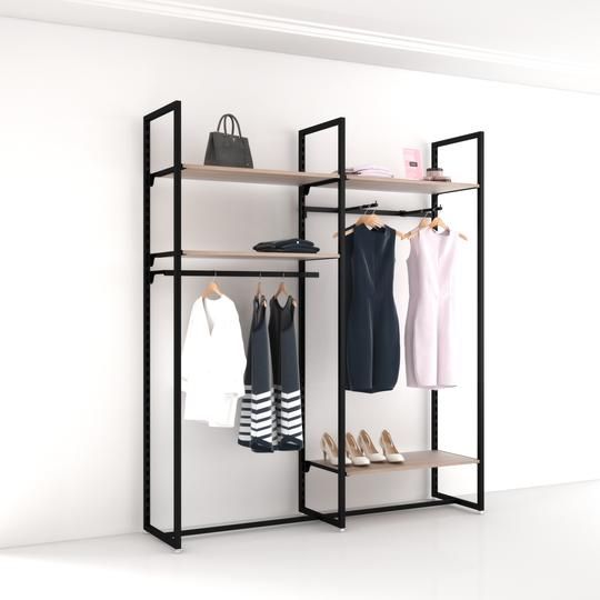 Ladenbausystem Addison Perfektes Wandsystem Zum Einrichten Von Laden Und Shops Klare Silhouette Hochwertige Materialien In Regalsystem Regal Ladeneinrichtung
