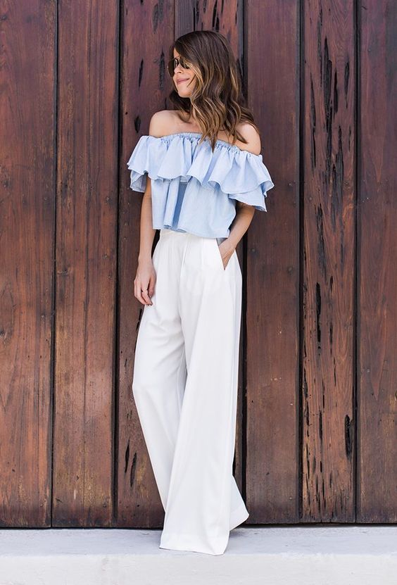 Looks con pantalon blanco - ideal para verano