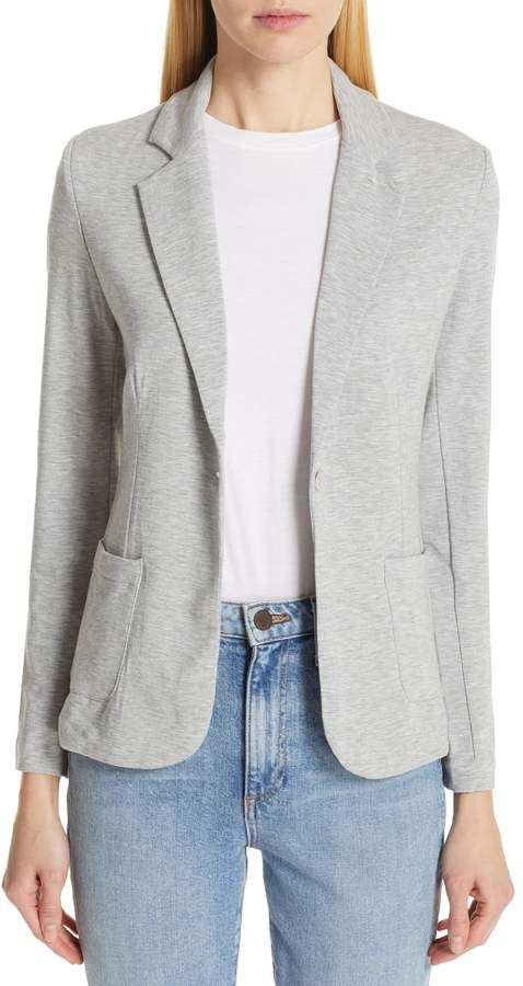 Majestic Filatures Womens French Terry L//S 1 Button Blazer