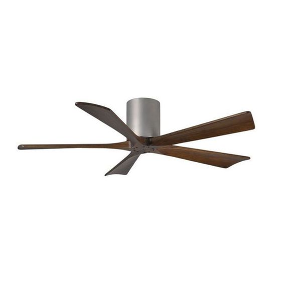 Ventilateur de plafond Irene 5H 132cm Nickel Noyer Ventilateur de plafond Irene 5H 132cm Nickel Noyer
