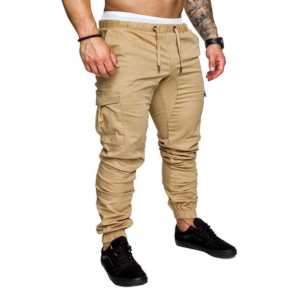 Kstare Mens Cargo Pants Mens Trousers Multi-Pocket Combat Zipper Cargo Waist Work Pants