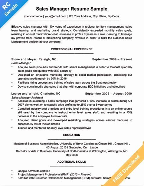The Sales Manager Resume Should Have A Great Explanation And Description About Anything In Sales Qualification It Ha Manager Resume Sales Resume Sales Manager