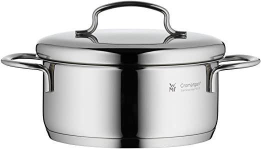 wmf cookware oslash 14 cm approx 0 9l mini stackable pouring rim metal lid cromargan stainless steel brushed suitab wmf dishwasher safe heat resistant glass