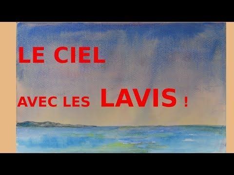 Peindre Une Aquarelle Sur Un Fond De Lavis Youtube Aquarelle