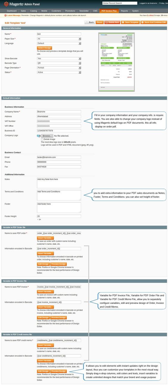 PDF Invoice order extension for Magento is one of the best ways - credit memo template PDF Invoice order extension for Magento is one of the best ways - credit memo template