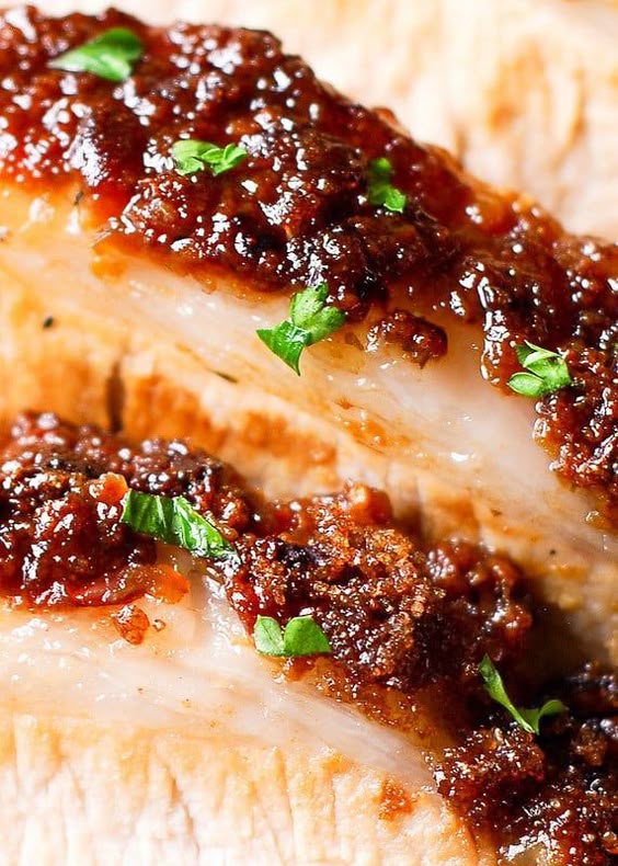 Brown Sugar Dijon Glazed Pork Loin