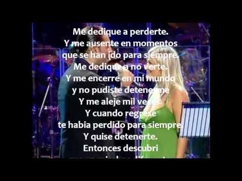 Me Dedique A Perderte Letra Alejandro Fernandez Y Amaia Montero Songs Lyrics Youtube