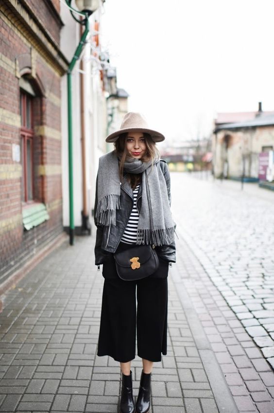 come indossare i pantaloni cropped in inverno