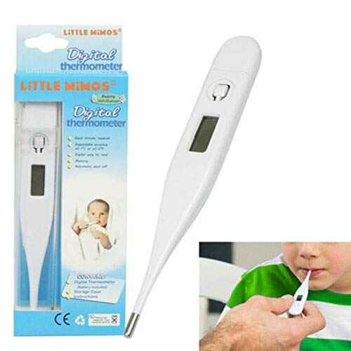 Digital Oral Cavity Rectum Armpit Thermometer with LCD Display for Baby Child Adult Instant Accurate Reading Thermometer Electronic Thermometer